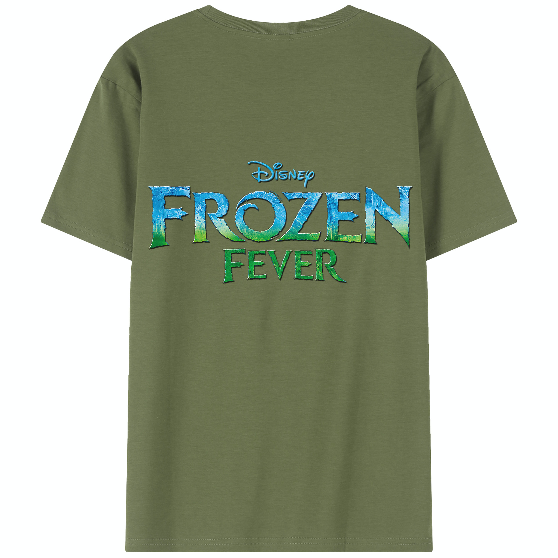 （画像用） アナと雪の女王 アンナ エルサ Frozen Anna Elsa 綿100％半袖Tシャツ（背面プリント）